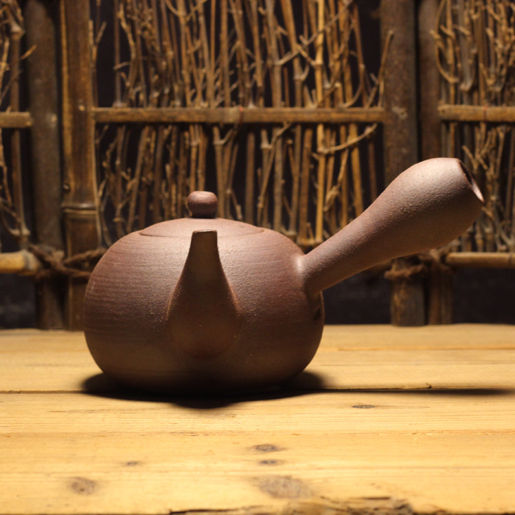吴瑞祥柴烧砂铫烧水壶手工陶壶玉书煨煮茶壶潮汕砂铫壶榄炭木炭