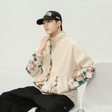 春秋季潮美式冲锋衣工装刺绣夹克外套男A011-1-HW1068-P85，男装夹克，电商A011-1（原4007）