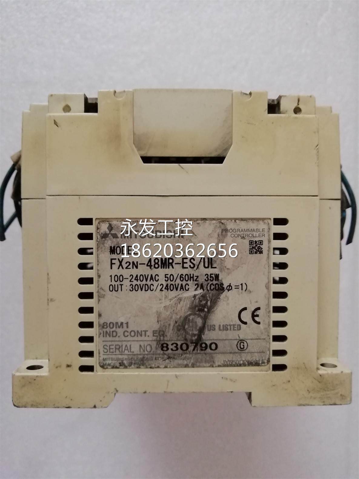 a三菱拆机plc控制器fx2n-48mr-es/ul实图拍摄 测试包好询价