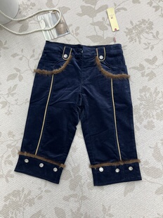 高品质新款时尚修身百搭秋冬款七分靴裤