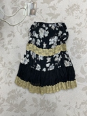 半身裙松紧腰复古 款 高品质时尚 雪纺蕾丝拼接碎花夏季