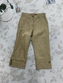 通勤休闲裤 新款 女夏季 复古色系显瘦七分阔腿裤