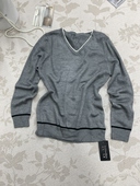 修身 打底衫 显瘦百搭V领针织衫 新款 男春秋季 复古韩版