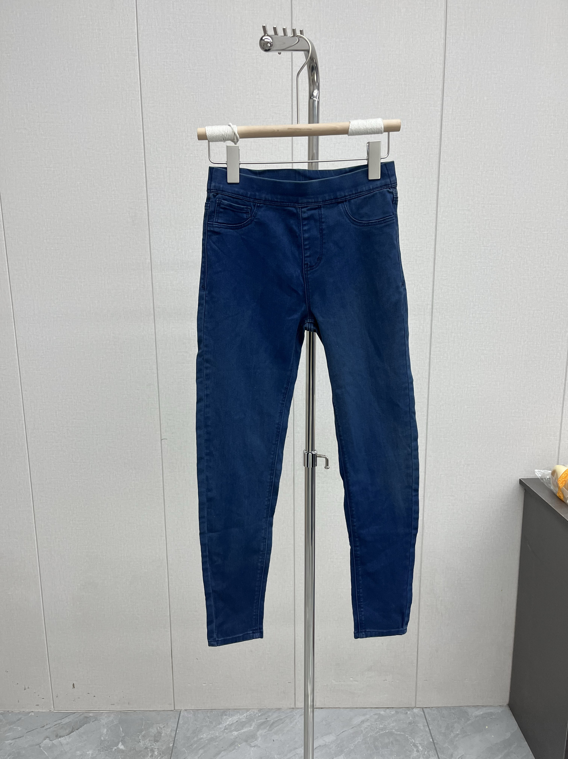 高腰牛仔裤长裤紧身小脚弹力百搭九分新款大码修身显瘦铅笔