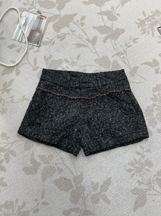 高品质新款秋冬款百搭短裤呢料秋冬季