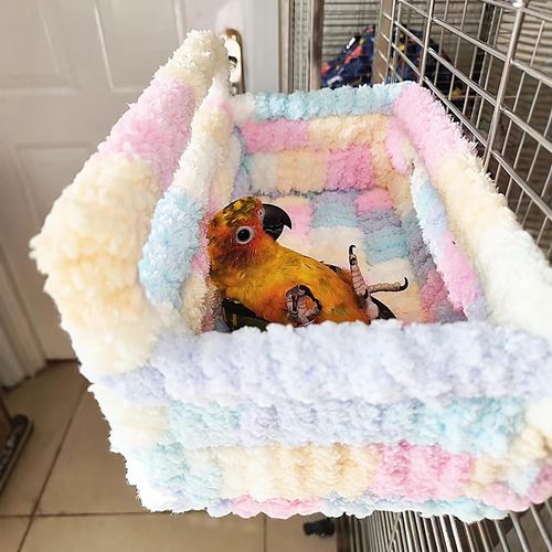 中小型鹦鹉鸟窝睡床站台睡觉玩具