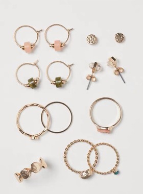 chic.欧美多层金属马卡龙色造型