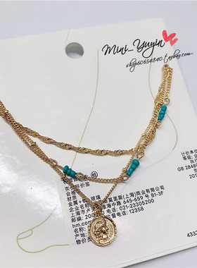 波西米亚风金属钱币配饰脚链