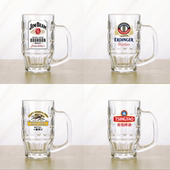 加厚扎啤杯金宾嗨棒杯威士忌杯超大啤酒杯日料店专用杯耐热定logo