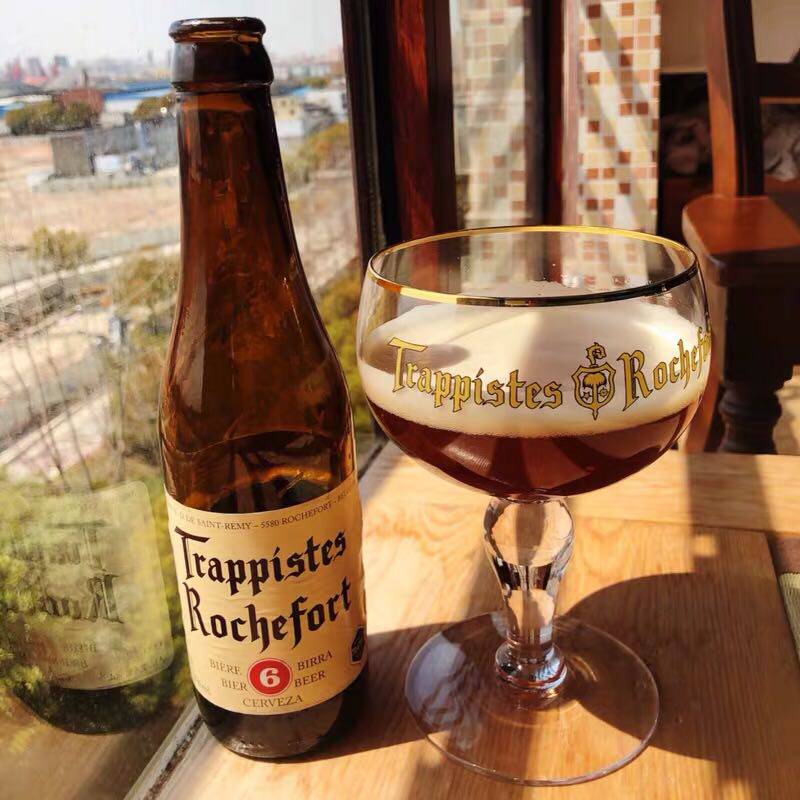 比利时罗斯福圣杯修道院啤酒杯rochefort罗斯福啤酒专用杯 手工制