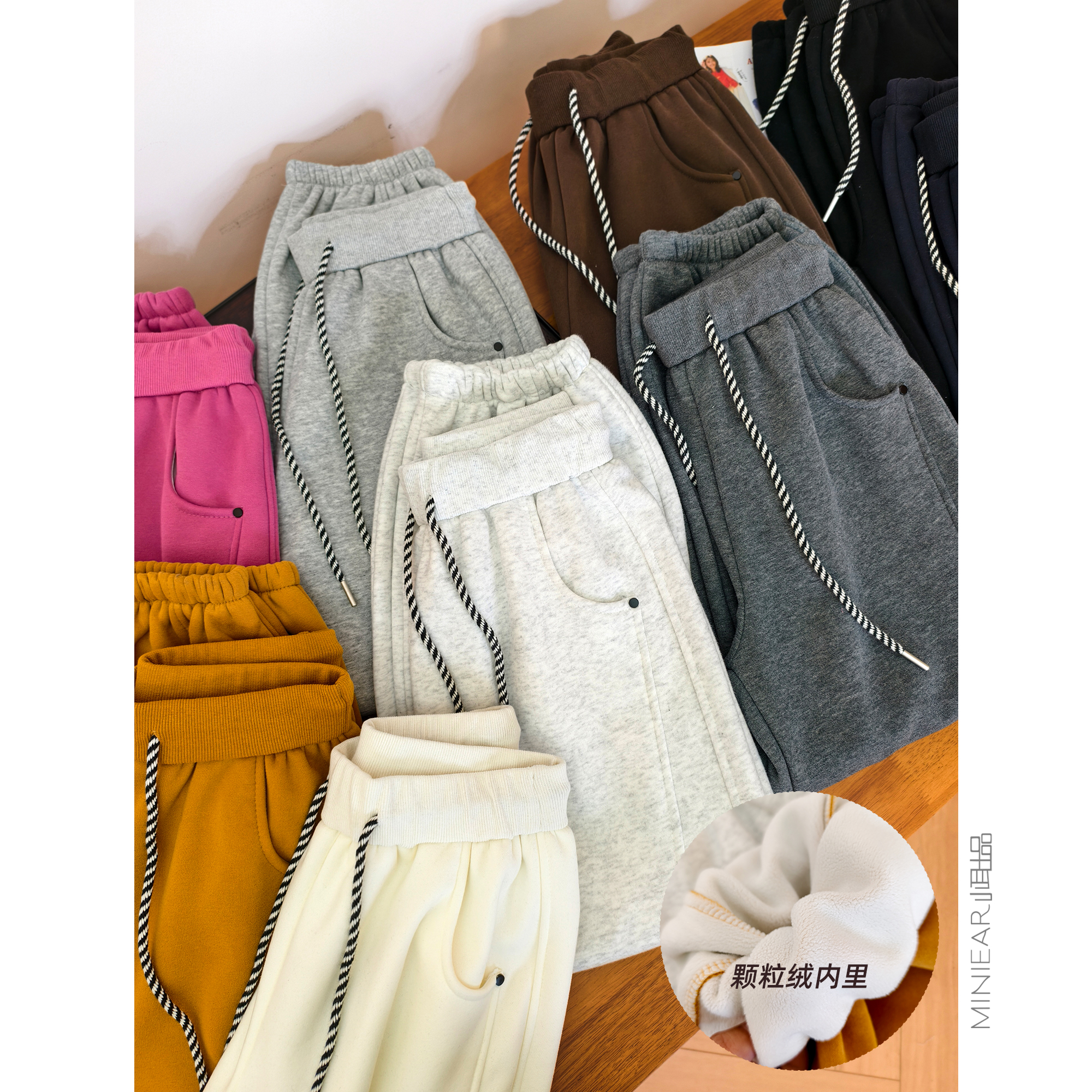 宽松百搭加绒保暖休闲裤