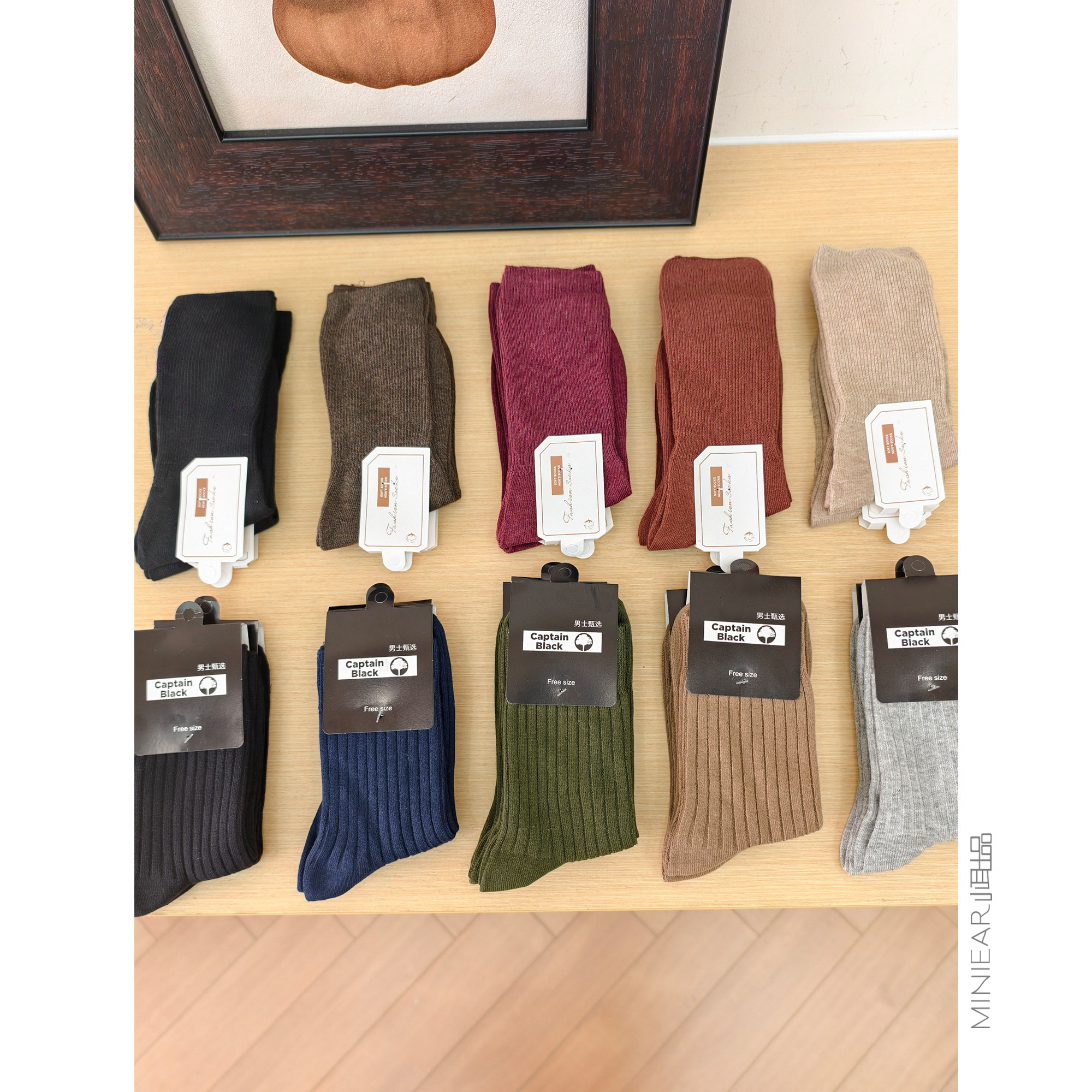 颜色随机！10双一包男女款棉袜