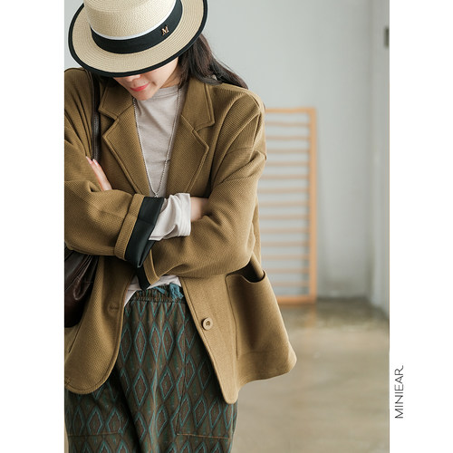 小耳出品短款西装外套