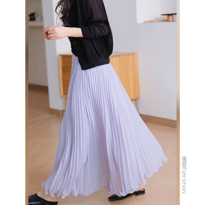 时尚大摆百褶裙半身裙仙女裙