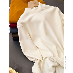 炬厚实 炬暖 萣制厚绒 加绒 小耳出品 正肩打底衫 男女款