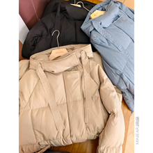 小耳出品 萣制加厚肌理布/90白鸭绒/分格充绒 连帽长款羽绒服冬