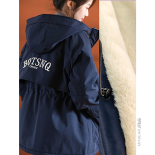 内厚实长绒 篙支防风层 腰部可调节外套女 机能派克服 小耳出品