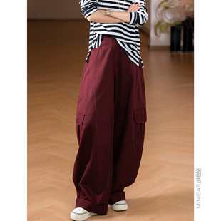 斜纹莱赛尔 更轻更软 棉 半松紧腰工装 小耳出品 老爹裤 昇级款