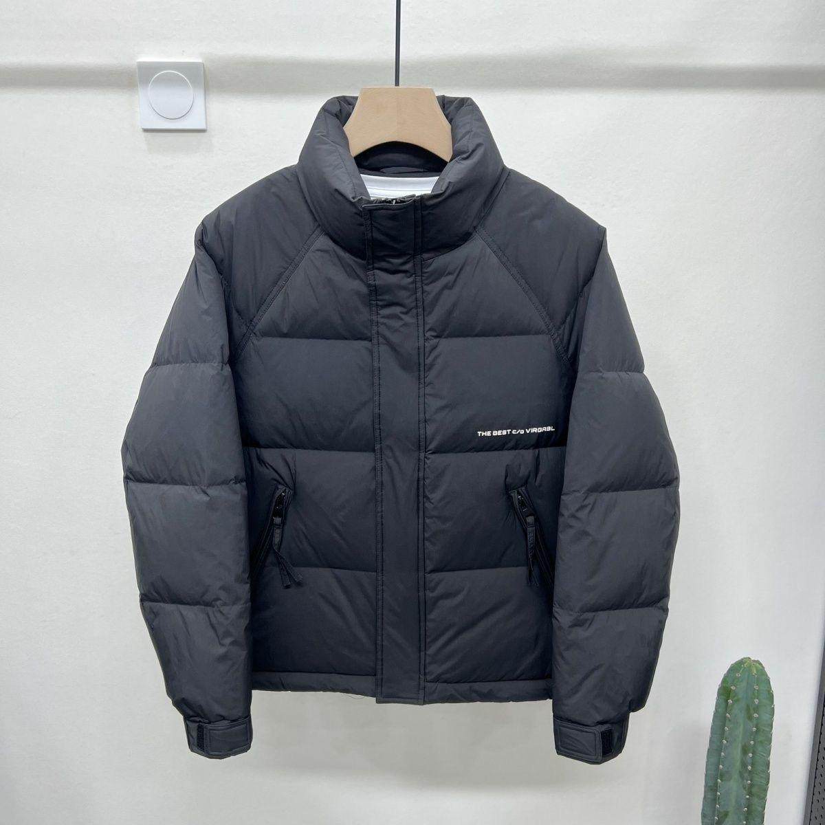 高端轻薄羽绒服男士205新款冬季立领痞帅气高级感白鸭绒短款外套