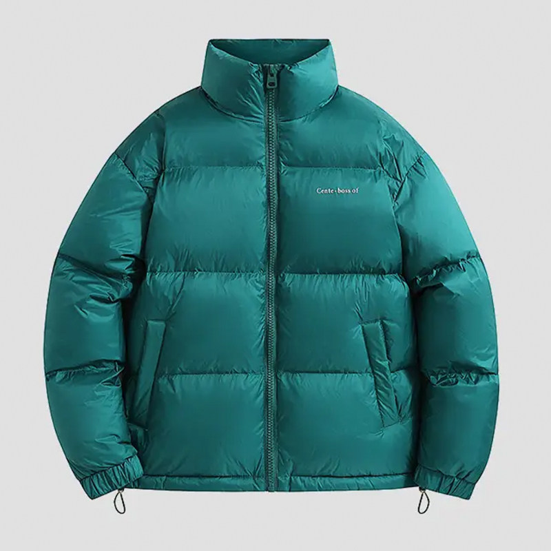 羽绒服男冬季2025新款潮牌立领加厚保暖白鸭绒外套男士冬装面包服