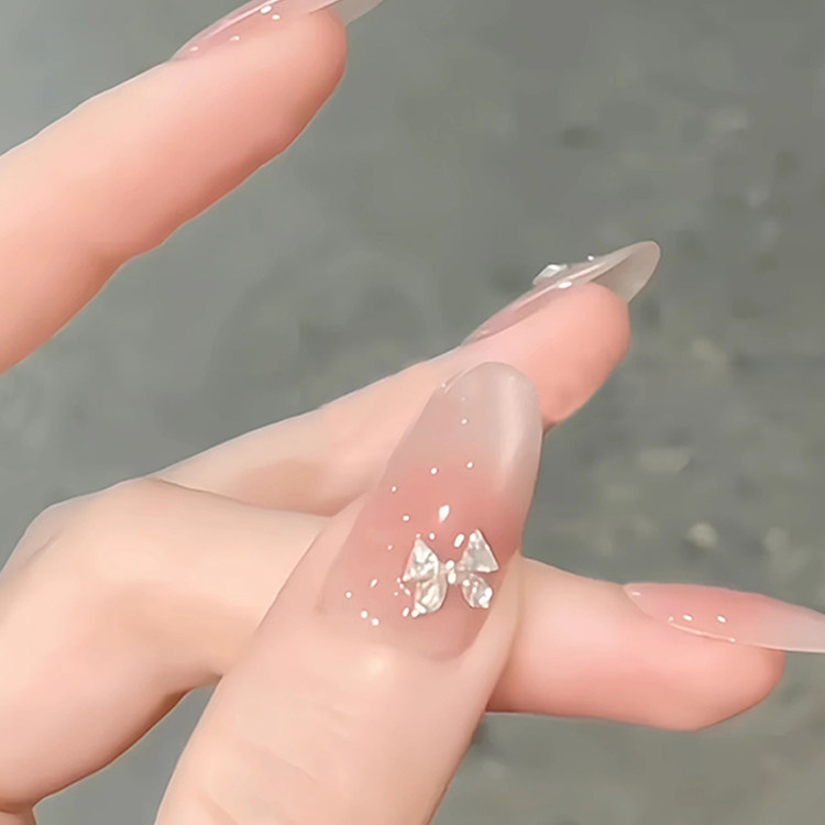 纯手工冰透渐变显白蝴蝶水蜜桃腮红猫眼穿戴可拆卸美甲贴片,彩妆/香水/美妆工具,穿戴甲/甲片,淘宝优惠券,粉丝福利购,淘宝优惠卷