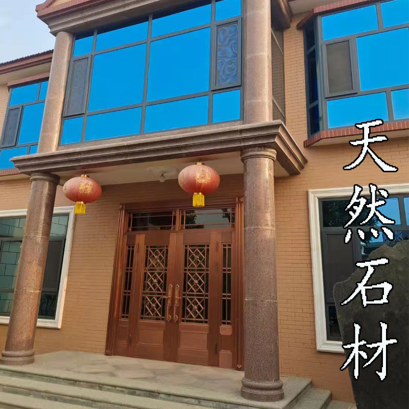 大理石圆柱包皮空心实心水泥柱子花岗岩别墅装饰门口罗马干挂石材