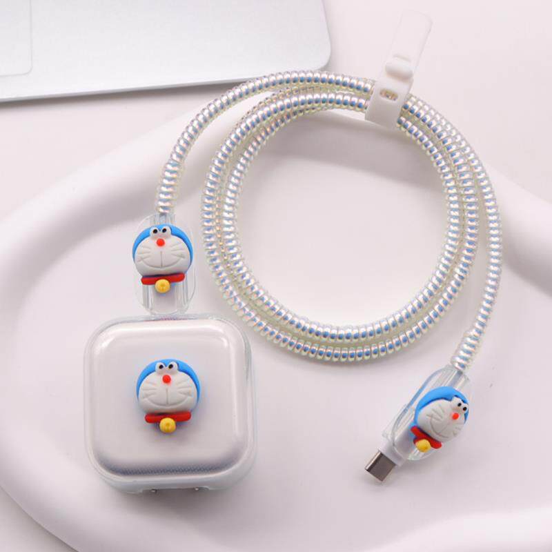 适用苹果17数据线保护套iphone折叠40W充电器软壳16pro缠绕绳15新