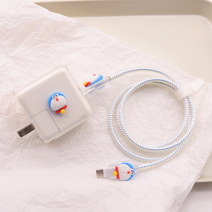 适用苹果30W充电器保护套16pro手机数据线绕线器15max电线缠绕绳