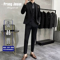 Тонкий черный жилет, штаны, рубашка, галстук-бабочка, галстук