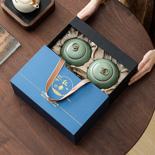 高档红参切片包装盒空礼盒新款陶瓷密封罐100g200克装密封定制