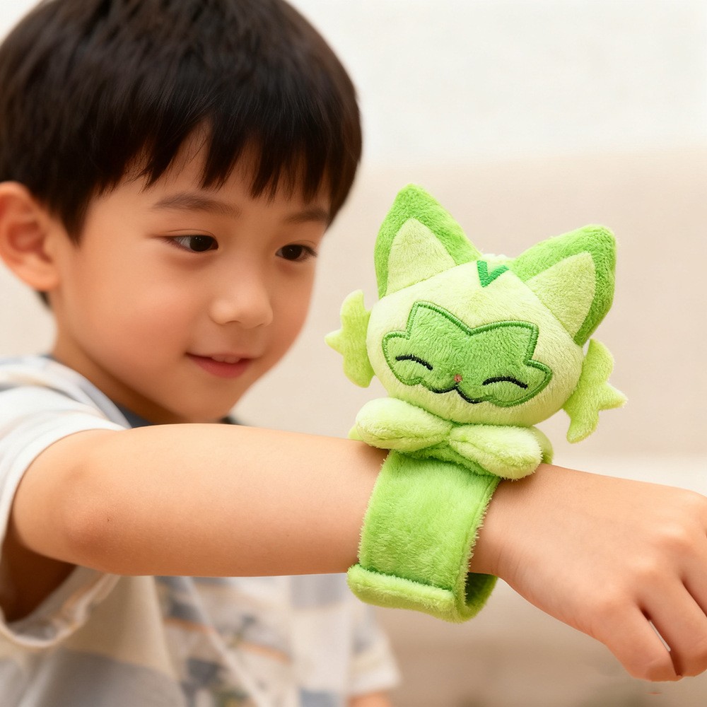 宝可梦新叶喵趴趴肩毛绒挂件玩偶