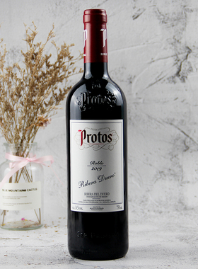 杜埃罗河产区Protos普洛托斯干红葡萄酒750ml西班牙进口红酒 91分