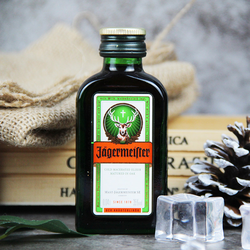 德国进口野格小瓶洋酒力娇酒利口酒小酒版正品行货便利店调酒40ml