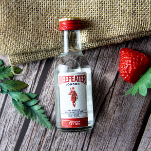 Beefeater必富达伦敦干金酒50ml迷你瓶装进口洋酒鸡尾酒调酒基酒