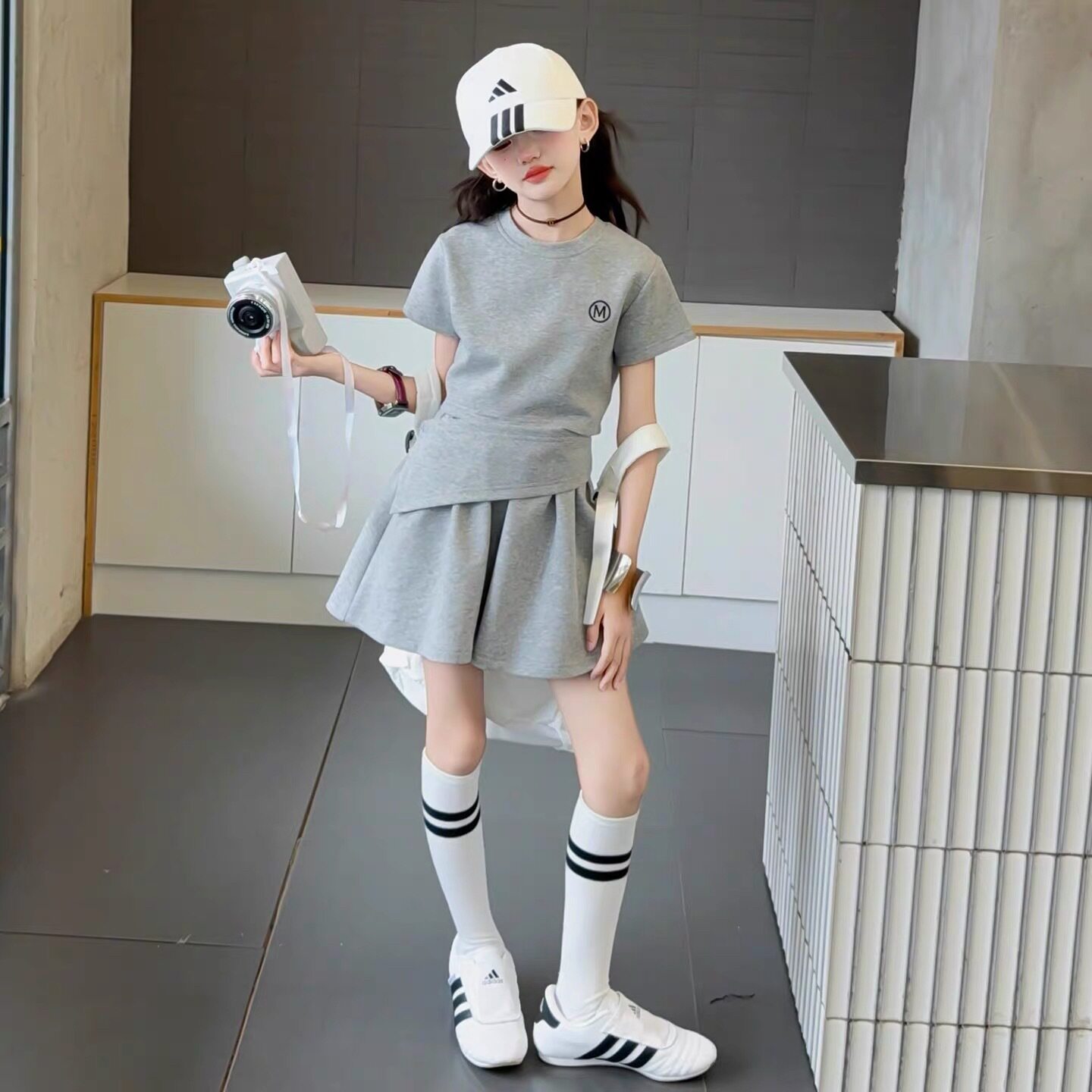 女童夏季套装2026新款中大童儿童运动套装