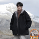 棉衣外套男秋冬季 新款 加厚羊羔绒棉服青年休闲宽松保暖连帽棉袄潮