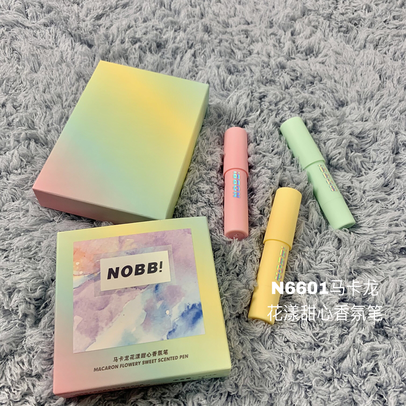 NOBB马卡龙香氛笔香膏固体香气持女久留淡香水学生少女清新口袋
