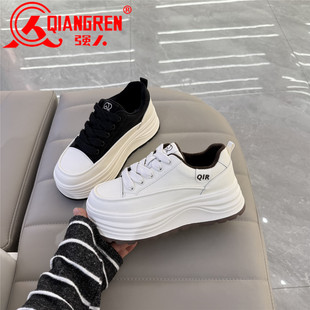 3515强人女鞋冬季加绒板鞋女小白鞋2025新款厚底鞋保暖休闲棉鞋女