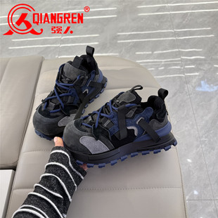 冬季 厚底休闲鞋 德训鞋 女2025新款 女 女加绒保暖棉鞋 3515强人女鞋