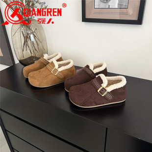 加绒勃肯鞋 女家居鞋 女冬季 2025新款 包跟外穿 保暖棉鞋 3515强人女鞋