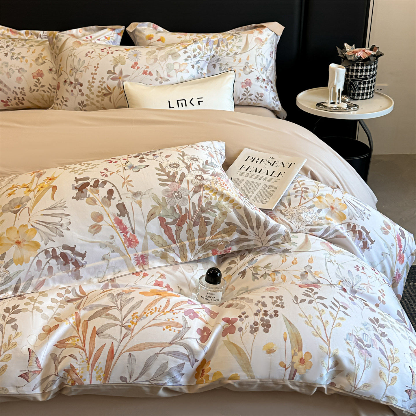 高端长绒棉四件套100%全棉纯棉柔软床单印花被套轻奢高级感床品4,床上用品,床品套件/四件套/多件套,淘宝优惠券,粉丝福利购,淘宝优惠卷
