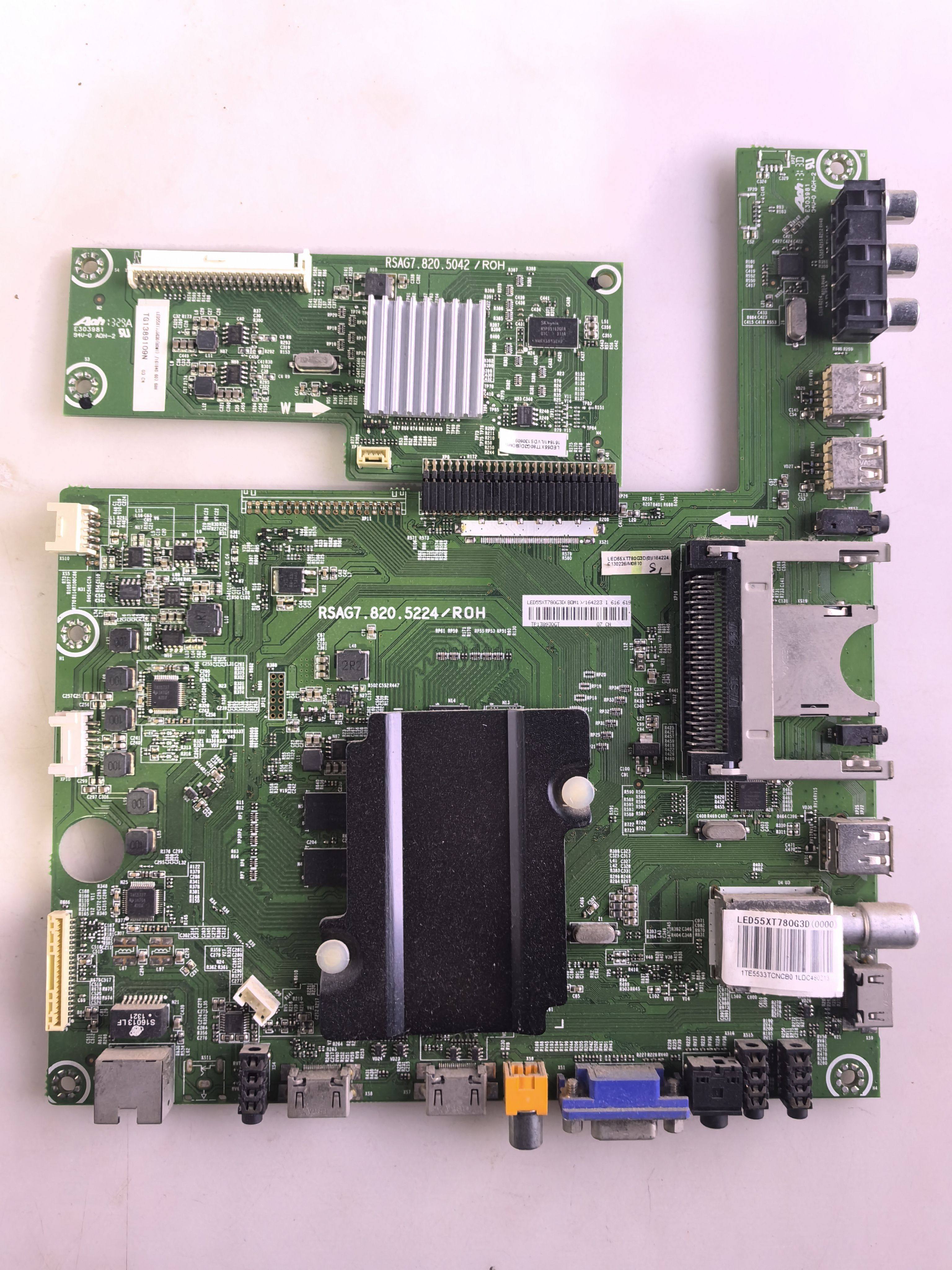 原装海信LED55XT780G3D(BOM1)164223主板RSAG7.820.5224
