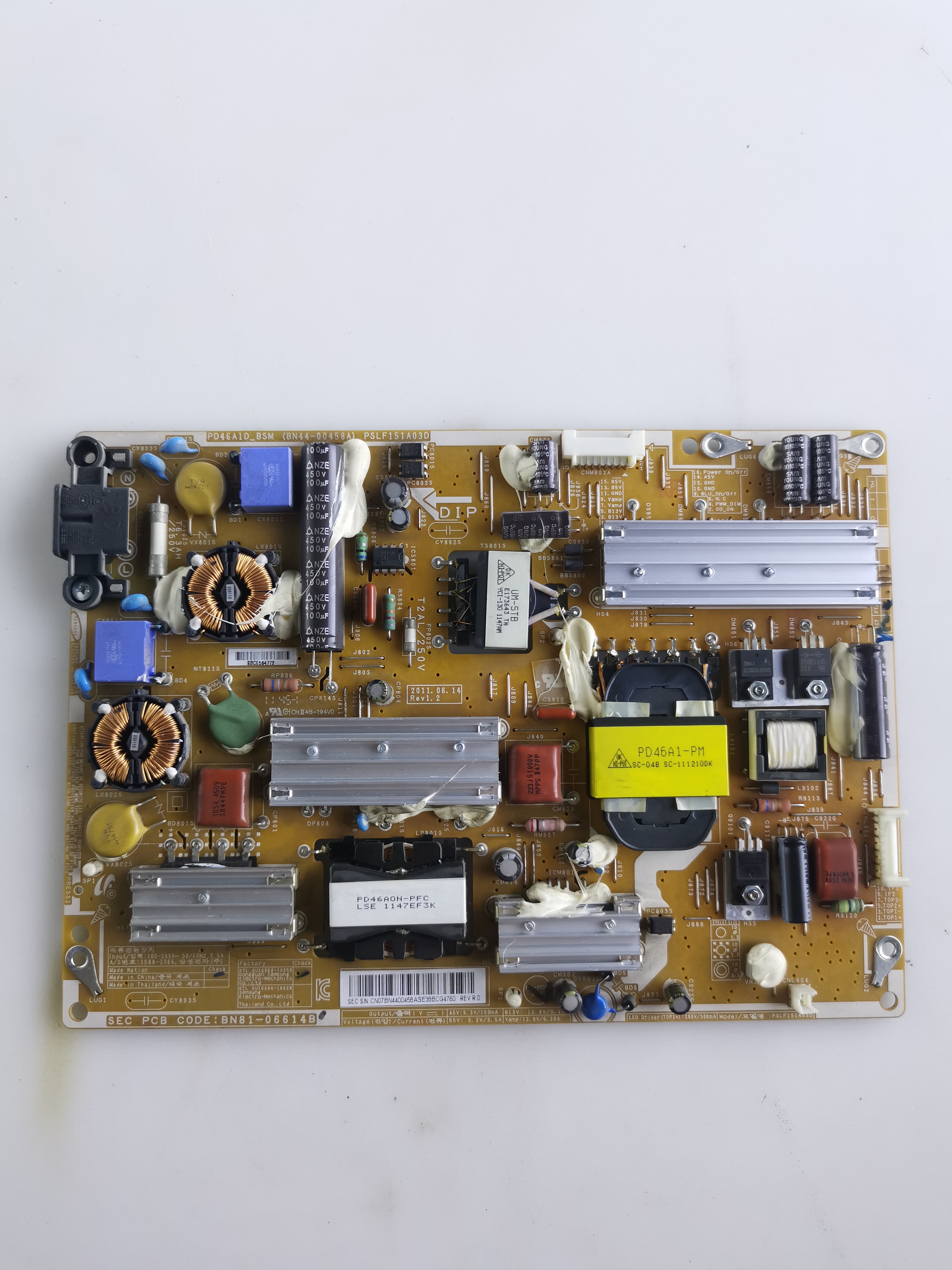 原装三星UA40D6000SJ UA46D6000SJ电源板BN44-00458A BN81-06614B