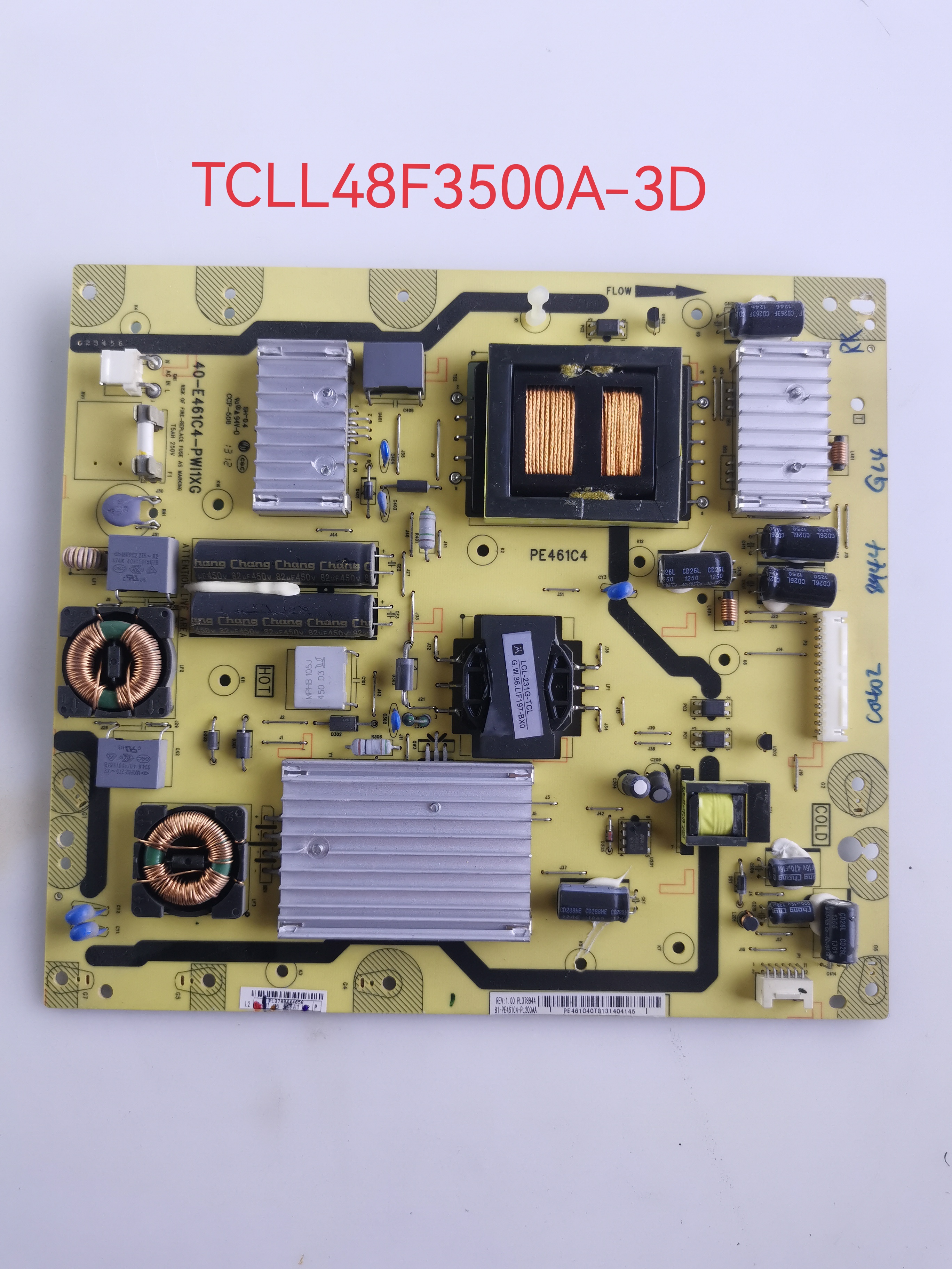 TCLL48F3500A-3D/F3320-3D电源板40-E461C4-PWI1XG