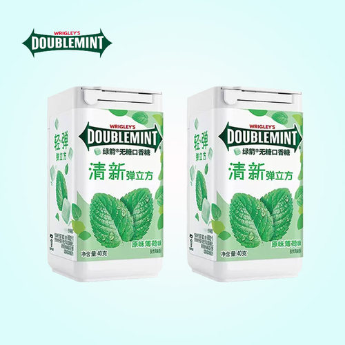 绿箭无糖口香糖强劲薄荷味弹力