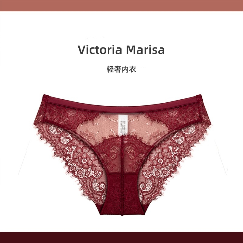 维多利亚性感蕾丝本命年红色结婚