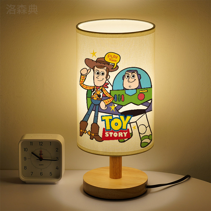 洛森典布卧室卡通三色变光小夜灯