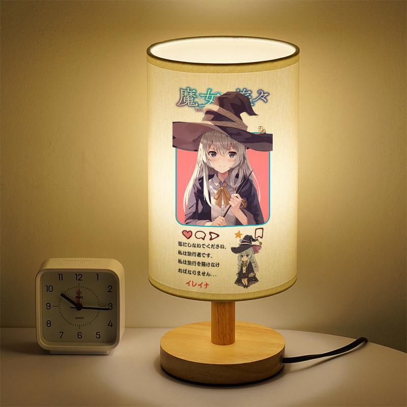 洛森典布卧室卡通木暖光小台灯