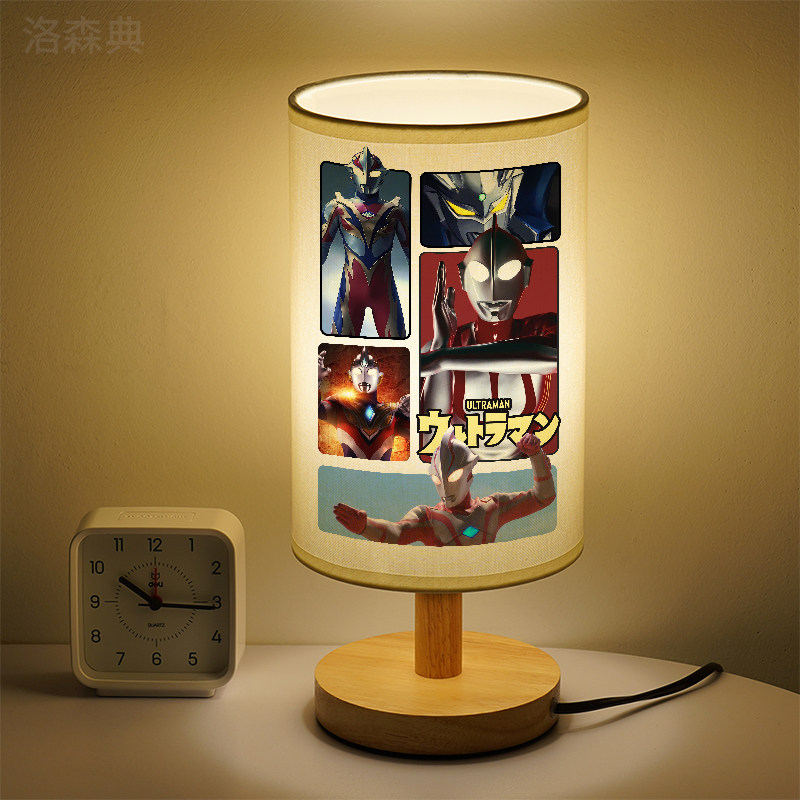 洛森典布卧室卡通三色变光小台灯