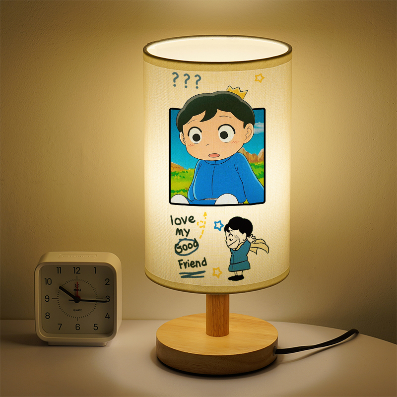 洛森典布卧室卡通木暖光小台灯